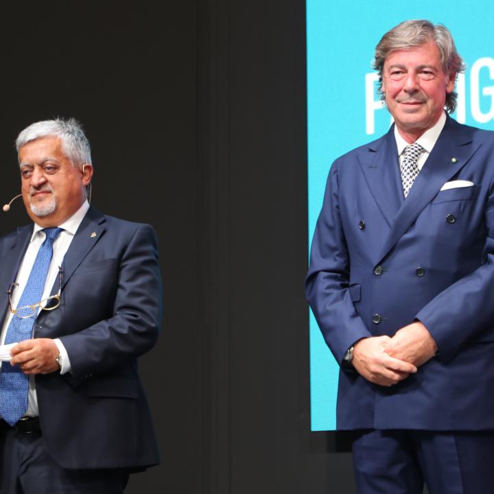 Gianpiero Calzolari BolognaFiere e Renato Ancorotti Cosmetica Italia_Presidenti