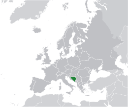 Cartina Bosnia Erzegovina