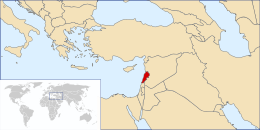 Libano cartina