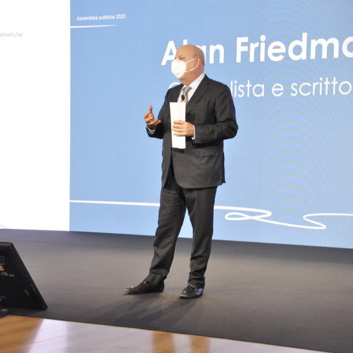 Alan Friedman da palco