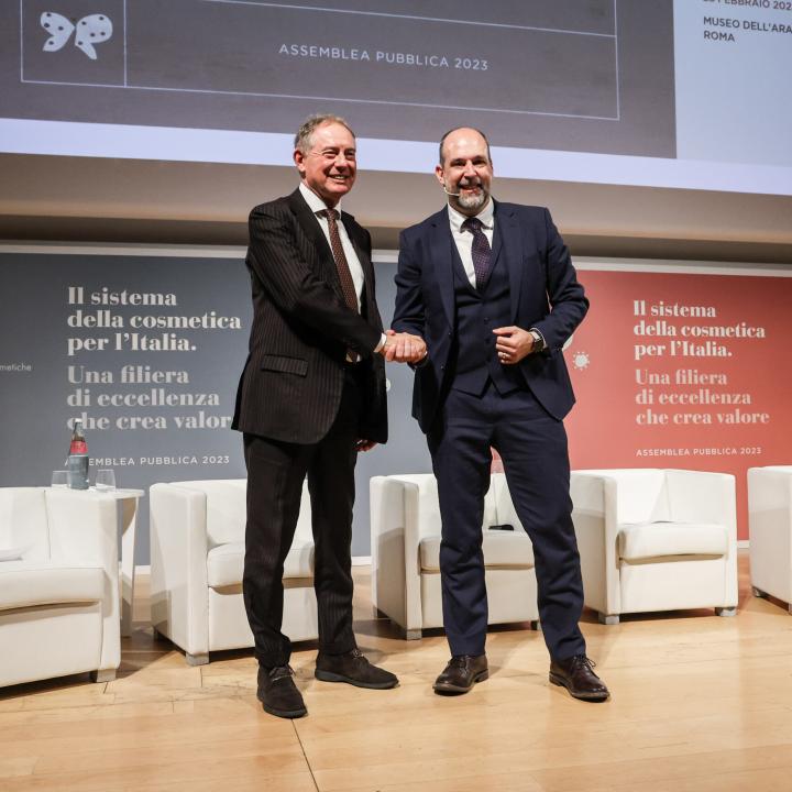 Da sinista Adolfo Urso e Benedetto Lavino