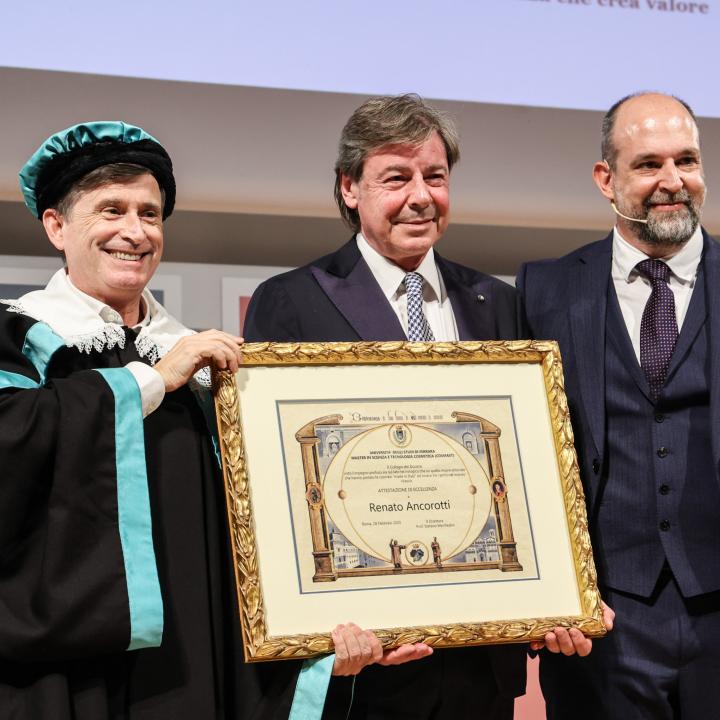 Attestato di eccellenza COSMAST a Renato Ancorotti