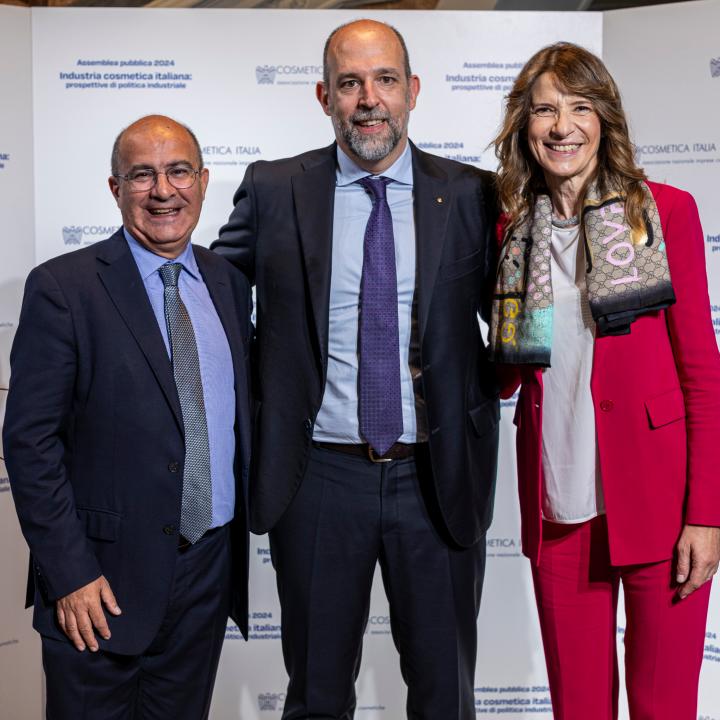 Luca Nava - Presidente di Cosmetica Italia Benedetto Lavino - Direttrice generale Silvia De Dominicis