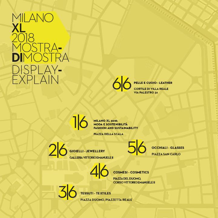 La mappa di Milano XL 2018