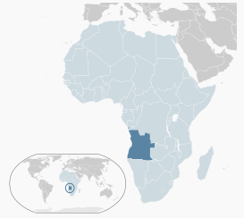 Angola cartina