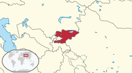 Kyrgyzistan cartina