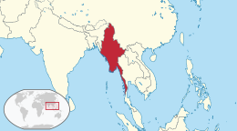 Myanmar cartina
