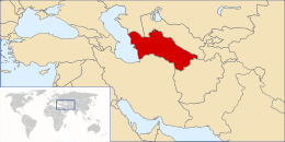 Turkmenistan cartina