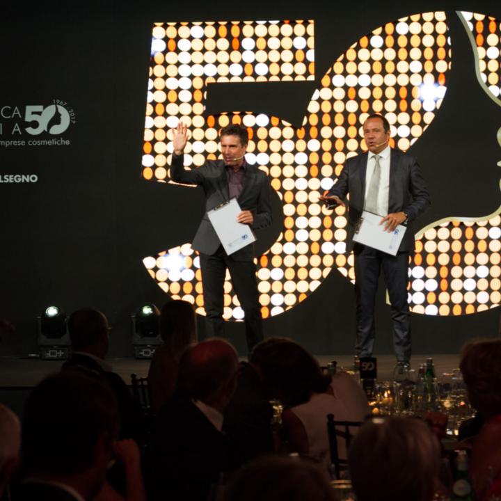 Il Presidente Fabio Rossello e l'attore Raul Cremona