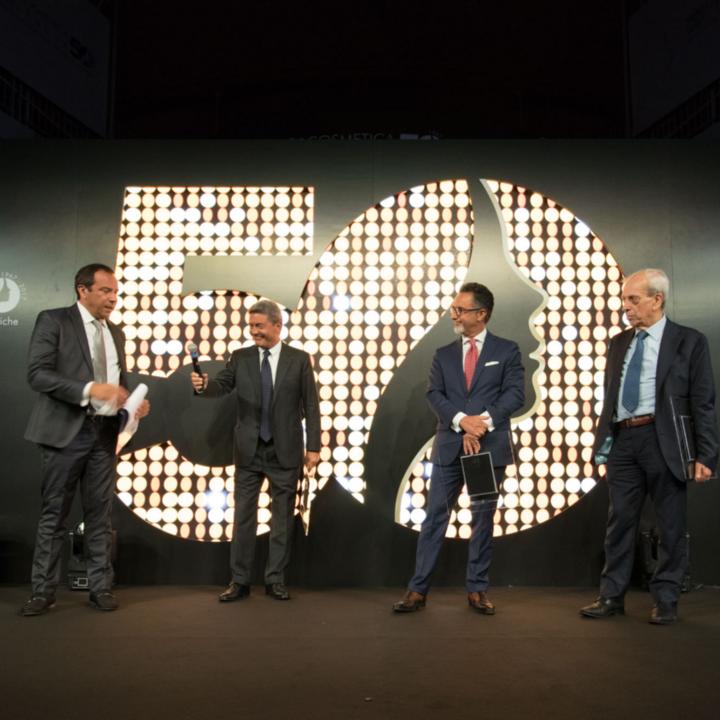 Il Presidente Fabio Rossello e gli ex-direttori Maurizio Crippa, Gian Franco Di Natale, Claudio Ranzani